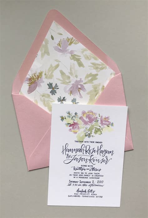 Bright and Cheerful Floral Watercolor Wedding Invitations