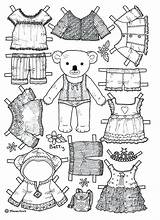 Paper Doll Coloring Page sketch template