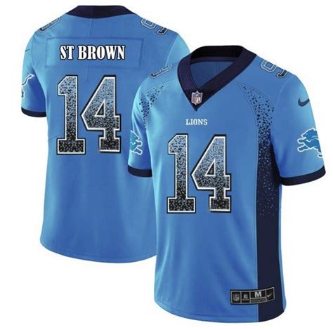 Lions Amon-Ra St. Brown Limited Drift Rush Fashion Jersey – US Sports ...