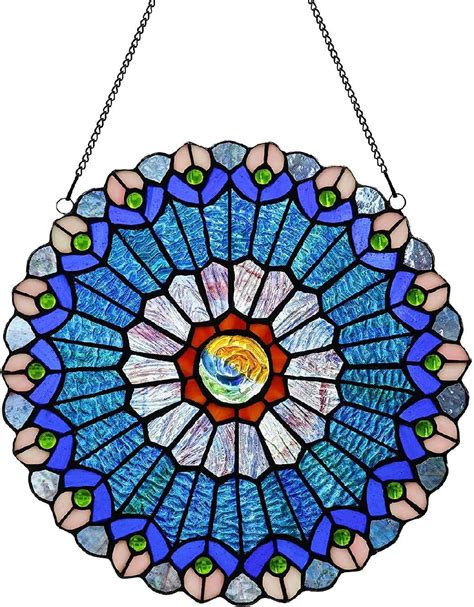 Solve Tiffany+Stained+Glass+Window+Panel jigsaw puzzle online with 192 pieces