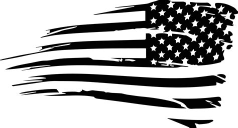Printable American Flag Clipart Black And White