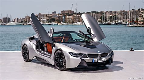 2019 BMW i8 Roadster (Color: Donington Grey) | Front Three-Quarter