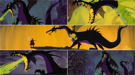 [Sleeping Beauty] The Complete Animation of Maleficent's Dragon-form ...