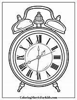 Printable Clock Coloring Pages For Kids Cool2bkids Col sketch template
