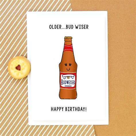 Happy Birthday Beer, Birthday Card Puns, Birthday Wishes Funny, Birthday Quotes Funny, Bday ...