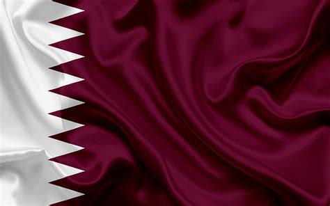 Qatar flag, Qatar, Middle East, flag of Qatar, silk flag, HD wallpaper ...