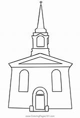 Church Coloring Page For Kids  Free Christianity Printable sketch template