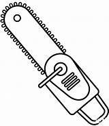 Chainsaw coloring Page  ColouringPages sketch template