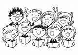 Coloring Page Childrens choir  Free Printables Img 28022 sketch template
