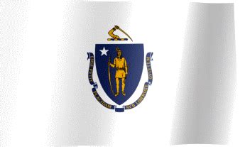 Massachusetts Flag GIF | All Waving Flags