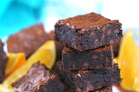 Chocolate-Orange Brownies - SugarHero