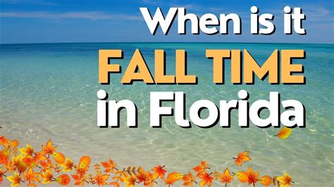 When is it fall in Florida? Months, Temperatures, and Sweaters. - The ...