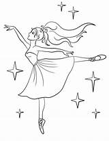 Dancing Ballerina Coloring Page  Free Printable Pages sketch template