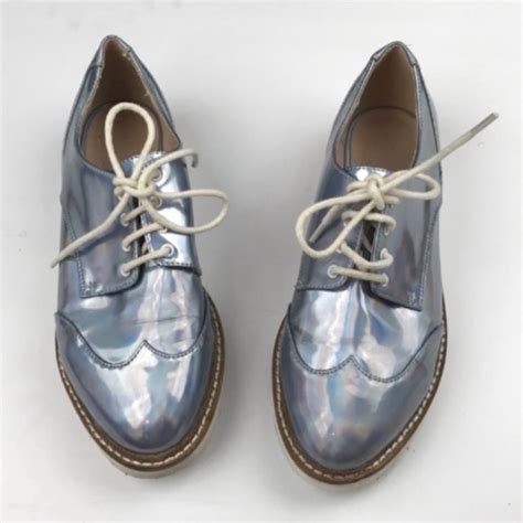 ASOS | Shoes | Asos L Silver Oxfords | Poshmark