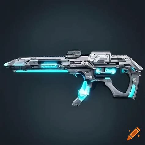 Futuristic pistol and cybernetic technology concept on Craiyon