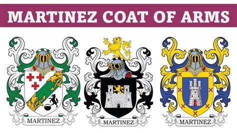 Martinez Coat of Arms & Family Crest - Symbols, Bearers, History - YouTube