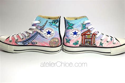 Custom Anime Converse Manga Shoes Hand Painted Shoes Fan | Etsy