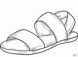 Sandal coloring Page  Free Printable Coloring Pages sketch template