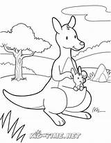 Cute Baby Kangaroo Coloring Pages Coloring sketch template