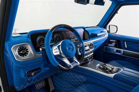 Bright Blue BRABUS Interior For Your Mercedes-AMG G63