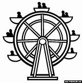 Ferris Wheel Coloring Page sketch template