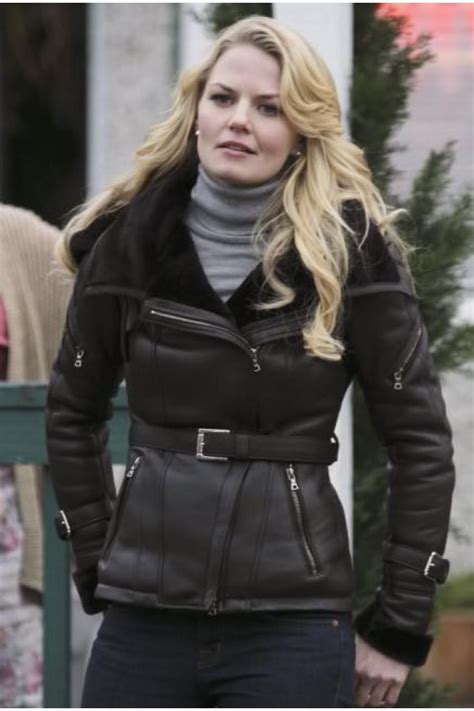 Once Upon a Time Emma Swan Black Leather Jacket