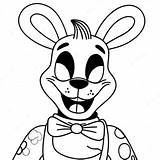 Cartoon Nightmare Bonnie Coloring Page  Pagescom sketch template