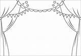 Theatre Stage Coloring Pages Sketch Page sketch template