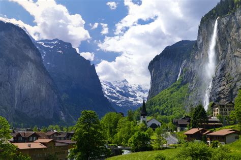 Lauterbrunnen: долина Лаутербруннен в Швейцарии