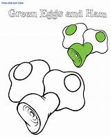 Ham Coloring Eggs Green Pages Printable Clipart Drawing Template Color  sketch template