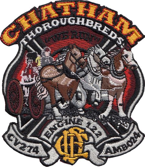 CHICAGO FIRE DEPARTMENT HOUSE PATCH: Engine 122 / CV 274 / Ambulance 24, Chatham Thoroughbreds ...