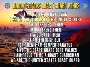 Amazon.com: Coast Guard Poster Coast Guard Creed USCG Gifts USCG 18X24 ...