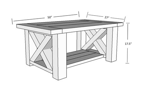 DIY Chunky Farmhouse Coffee Table - DIY Woodworking Plans | Coffee table farmhouse, Coffee table ...