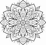 Premium Vector  Mandala coloring Page sketch template