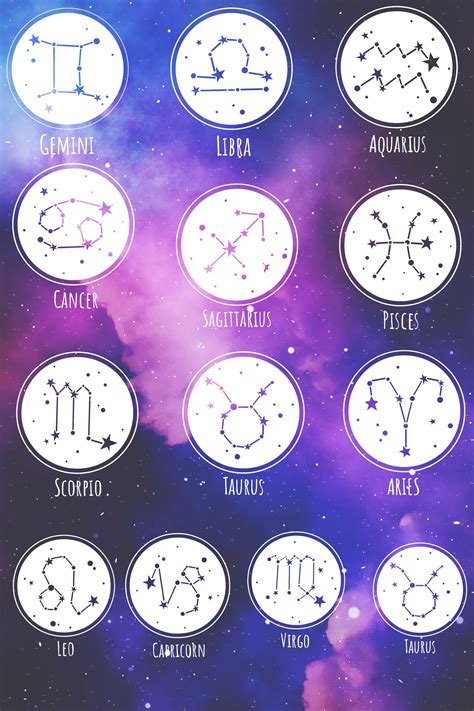 Zodiac Sign Purple Aesthetic Wallpapers - Wallpaper Cave