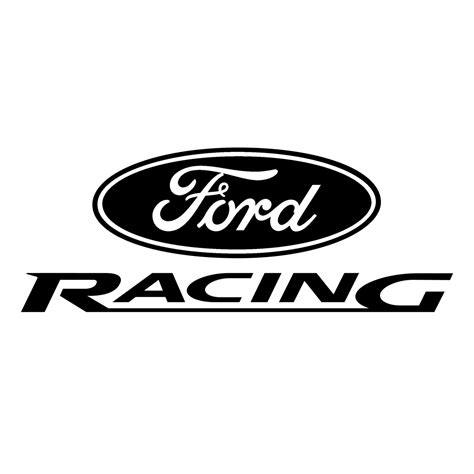 Ford Racing Logo Black and White – Brands Logos