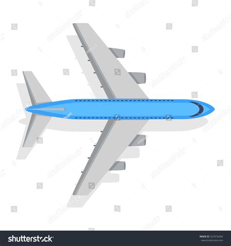 Airplane On White Background Isolated Vector Stock Vector (Royalty Free ...