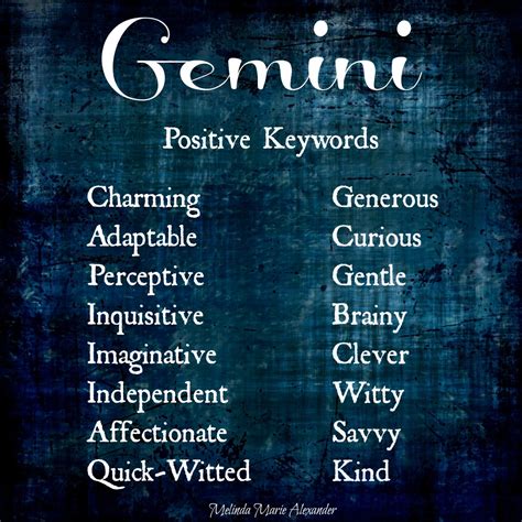 Character Development: Zodiac Traits – Gemini | Melinda Marie Alexander