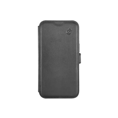 Coque en cuir noir pour protéger votre iPhone 13 Pro