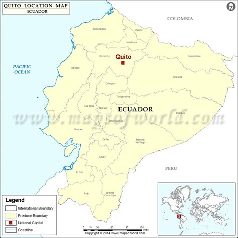 Where Is Quito Ecuador Located On A Map – The World Map