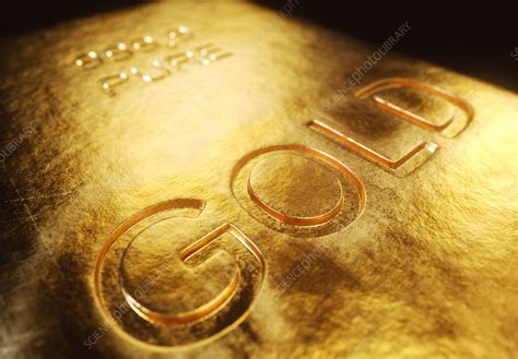 Gold bar, illustration - Stock Image - F019/2694 - Science Photo Library