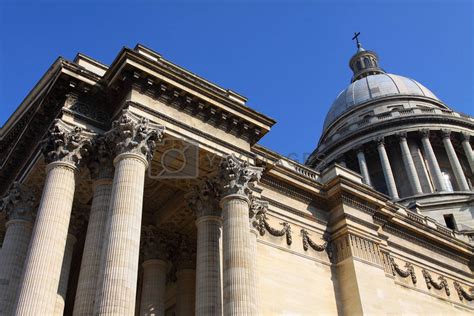 Paris, France - famous Pantheon interior. UNESCO World Heritage Site ...