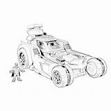 Batmobile Coloring Pages sketch template