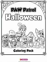 Paw Patrol Halloween Coloring Pack Coloring Pages sketch template