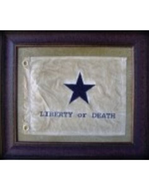 Texas Art - Liberty or Death Flag Medium - Lone Star Legacies