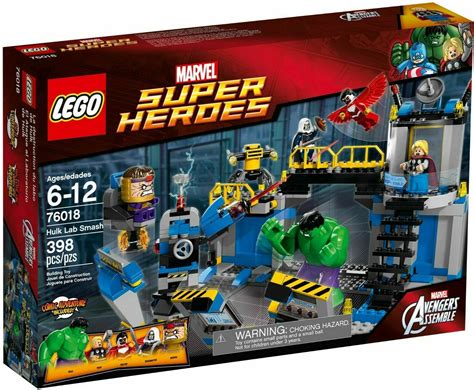 2014 LEGO MARVEL SUPER HEROES SET #76018 AVENGERS:HULK LAB SMASH NIB XMAS RARE! - LEGO Complete ...