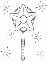 Wand Coloring Page sketch template