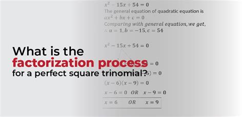 Perfect Square Trinomial – Fundamental Skills of Algebra