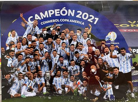 Copa America Campeon 2021 Team Plaque Poster 18 X 24 Inches Argentina ...