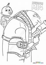 Despicable Me Girl Minion Coloring Pages sketch template